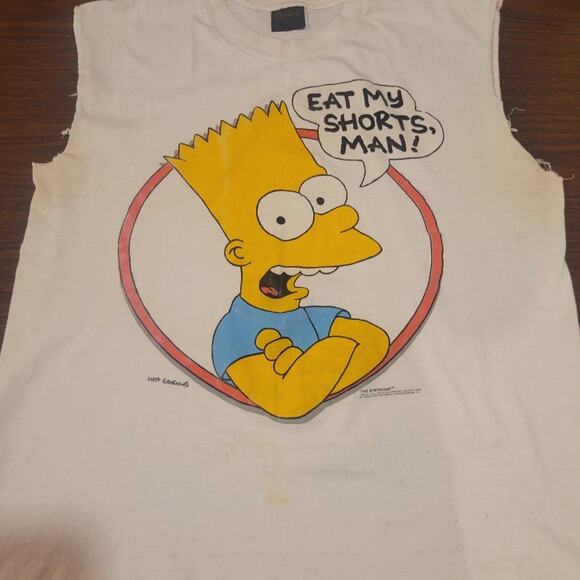 Changes Other - Vintage Bart Simpson T Shirt "Cutt Off"